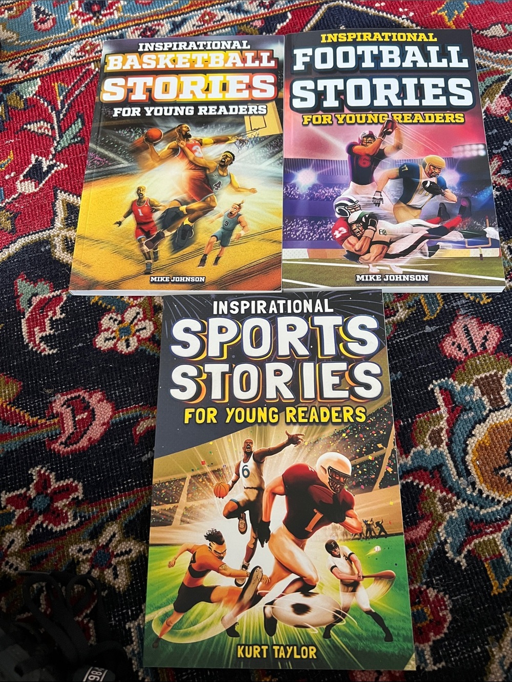 NEW Children’s Sports Book Bundle (Set of 3) Basketball Football True Stories